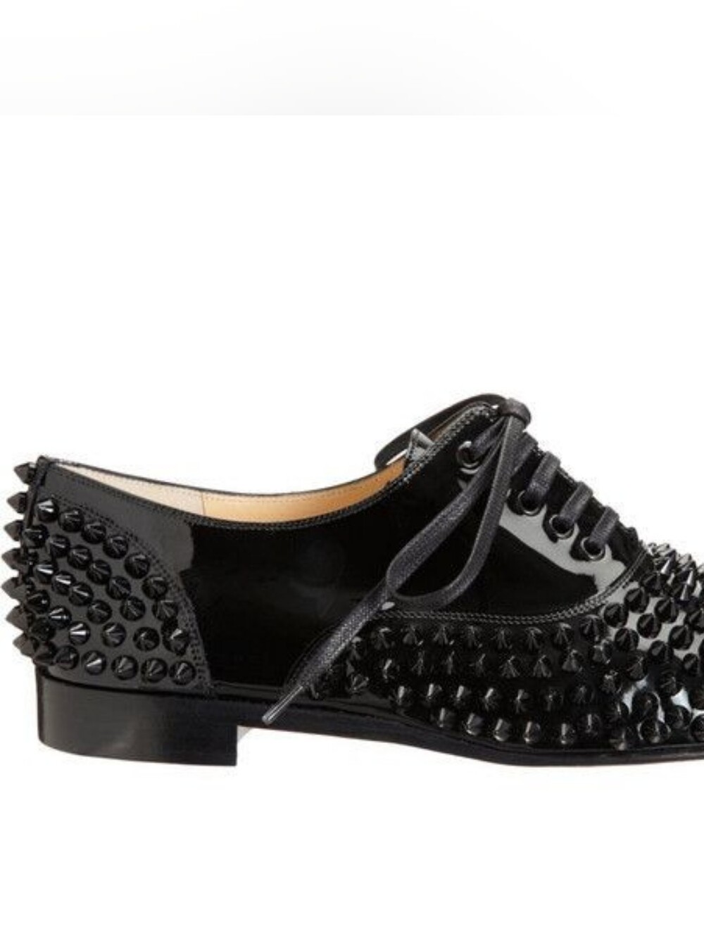 CHRISTIAN LOUBOUTIN Freddy Flat Spikes Oxford Shoes 40.5